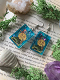 The witch the moon & owl earrings