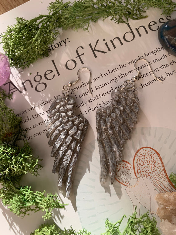 Angel wing earrings