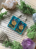 The witch the moon & owl earrings